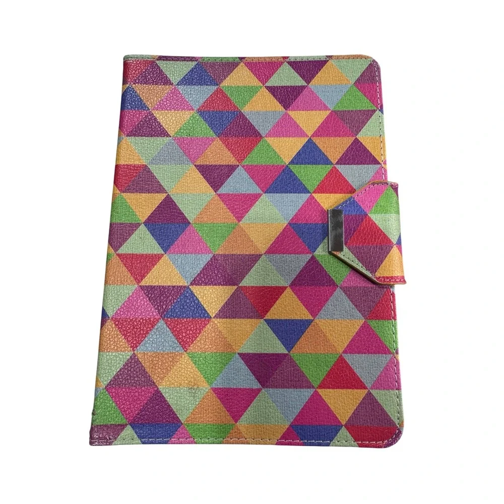 ULAK Colorful Geometric Rotating iPad 2 3 4‎ Folio Case Stand With Hand Strap